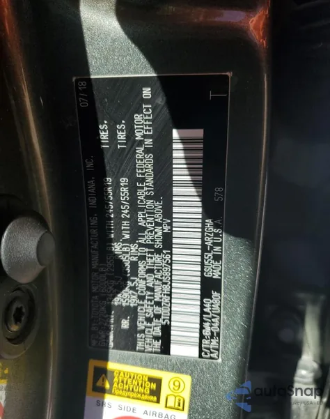 2018 Toyota Highlander Limited from USA, damaged, VIN 5TDDZRFH8JS897561
